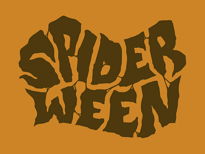 Spiderween Logo branding design halloween illustration logo typography