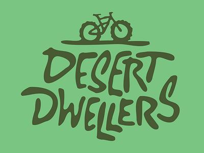Desert Dwellers branding handdrawn illustration logo vector