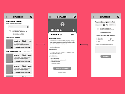 UX Wireframes