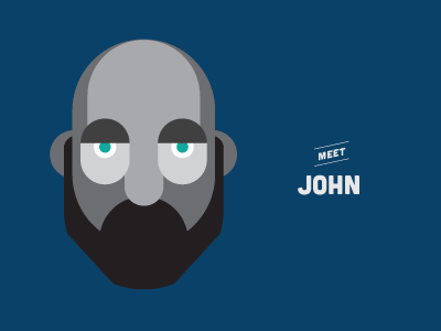 Meet John illustration portrait series