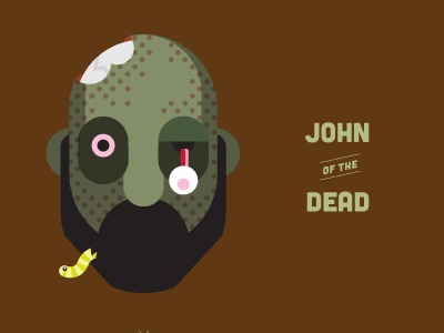 John of the Dead dead illustration portrait series zombie