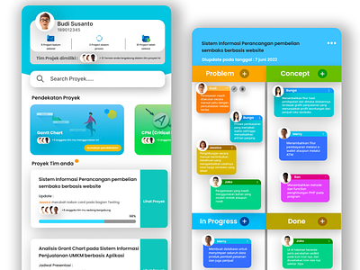 UI Design Challenge : Kanban App app design graphic design illustration ui