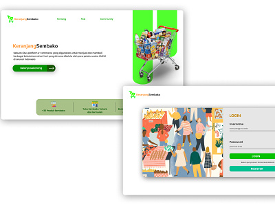 UI Design Project : KeranjangSembako.com app branding design graphic design ui
