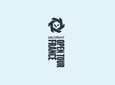 VALORANT Open Tour France branding graphic design logo riot games valorant