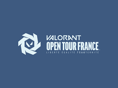 VALORANT Open Tour France branding graphic design logo riot games valorant