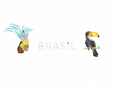 Brasil bird brasil brazil brazilian carnival geometic illustration toucan tropical tucano