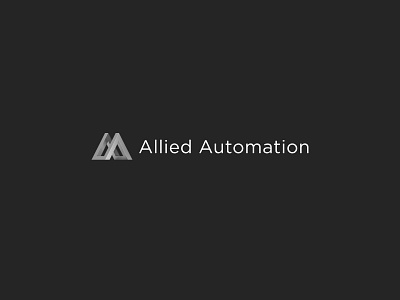 Allied Automation allied automation logo logo 3d mechanical robot technology visual identity