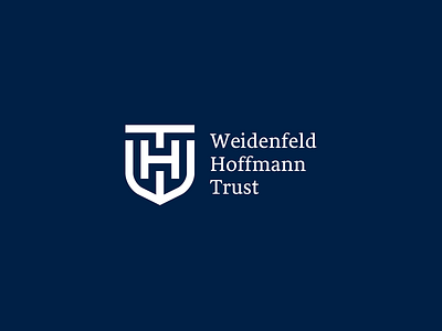 Weidenfeld Hoffmann Trust british hoffmann logo lord organization scholarship trust visual identity weidenfeld