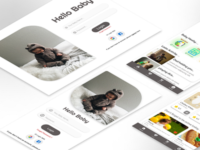 UI UX Design Baby Apps apps design baby design design grafich illustration ui ux web design wireframe