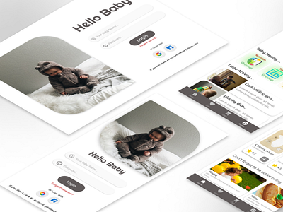 UI UX Design Baby Apps apps design baby design design grafich illustration ui ux web design wireframe