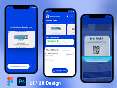 UI UX Design Peduli Lindungi apps design design design grafich illustration peduli lindungi ui ux web design wireframe