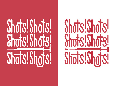 Shots Shirt custom-type grid hand-type medical typography