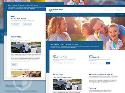 Northern Mutual - Example Web Design