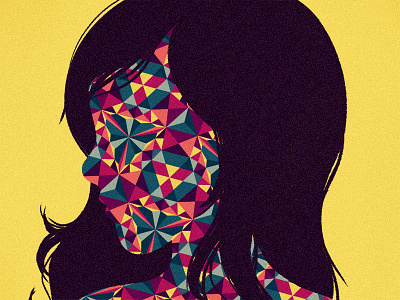 Björk bjork cbc illustration kaleidoscope pattern profile silhouette