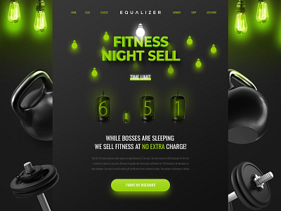 Night Theme for Fitness Sell