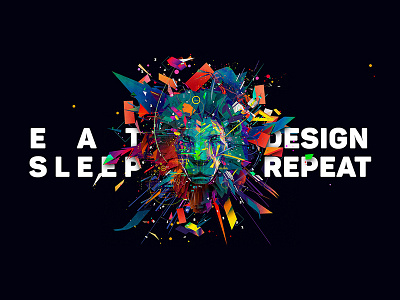 Eat Sleep Design Repeat design eat lion repeat sleep wallpaper