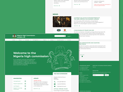 Nigeria High Commission Website Redesign Concept 3d animation app branding design graphic design illustration logo mobile motion graphics ui website xd