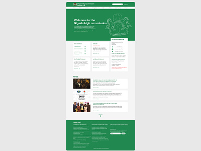 Nigeria High Commission Website Redesign Concept