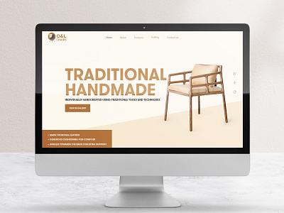 Furniture Website - Ecommerce Landing page concept 3d animation app branding design graphic design illustration logo mobile motion graphics ui website xd