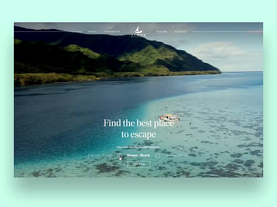 Travel site - video transition effects agency clean exploration explore interaction journey minimal motion design sailing slow motion slowmotion smooth ui ux video web website