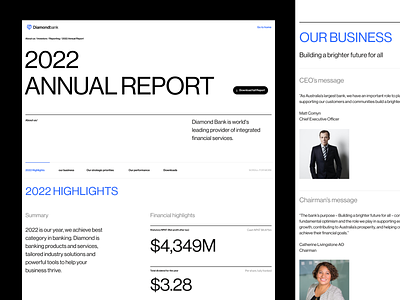 Annual Report - Landing Page