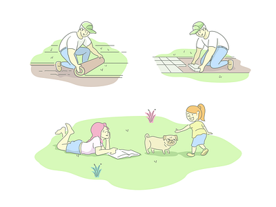 Lawn Doctors Illustrations