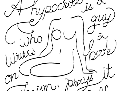 Hypocrite artwork branding calligraphy doodle graphic illustration meanimize minimalism pictogram simplicity