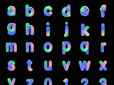 Color gradient and Typography study