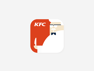 KFC icon design branding flat graphic icon illustration kfc meanimize pictogram
