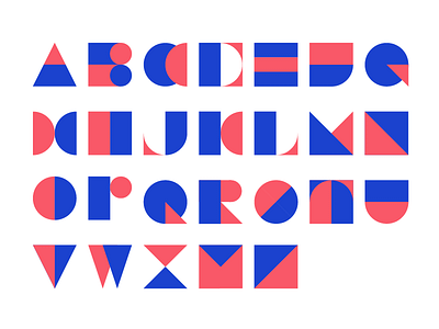 Geometric alphabet by Jahng hyoung joon on Dribbble