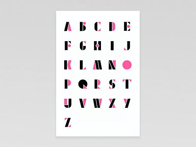 Minimal typeface poster alphabet branding font graphic identity illust meanimize minimal type typo typography