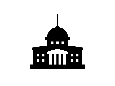 City hall architecture building cityhall graphic icon illustration meanimize pictogram structure