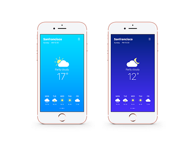 Minimal weather UI app icon meanimize minimal screen simple ui ux weather