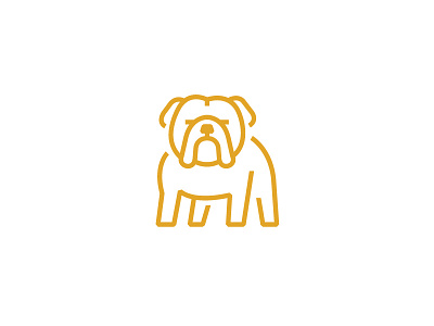 English bulldog animal artwork bulldog englishbulldog graphic icon illust illustration isotype logo pictogram