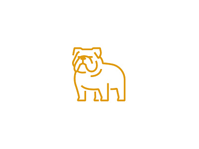 Bulldog animal bulldog dog grahic icon identity illustration logo meanimize pictogram