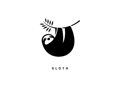 Sloth animal artwork graphic icon illust illustration isotype logo pictogram sloth