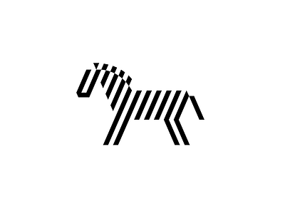 Zebra graphic illustration meanimize minimalism pictogram simplicity zebra