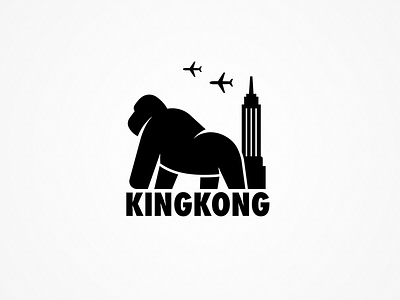 Kingkong graphic illustration isotype kingkong meanimize minimalism movie pictogram simplicity