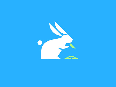 Rabbit graphic icon illustration isotype logo meanimize minimalism pictogram rabbit simplicity