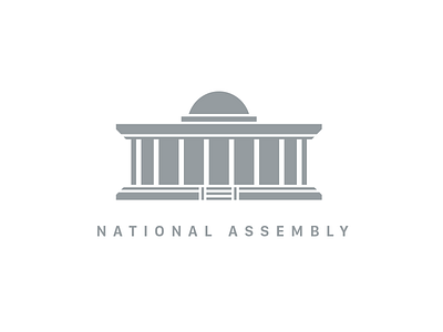 National Assembly assembly graphic icon illustration landmark logo meanimize minimalism pictogram simplicity