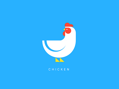 Chicken chicken graphic icon illustration isotype meanimize minimalism pictogram simplicity