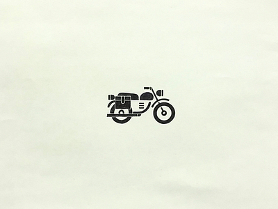Motocycle graphic icon illust isotype meanimize motocycle pictogram