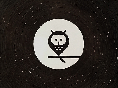 Owl artwork graphic icon illust logo meanimize owl pictogram