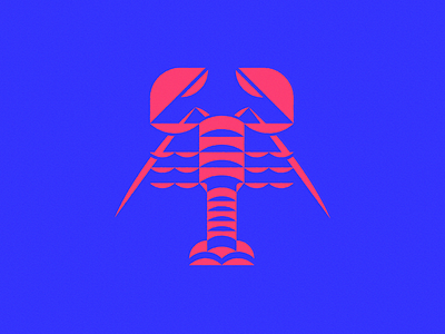 Crayfish crayfish graphic icon illustration isotype logo meanimize minimalism pictogram simplicity
