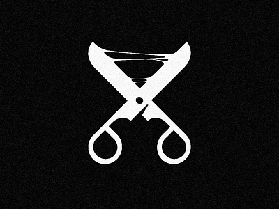 X is for Xylitol branding graphic icon identity illust logo meanimize scissor xylitol