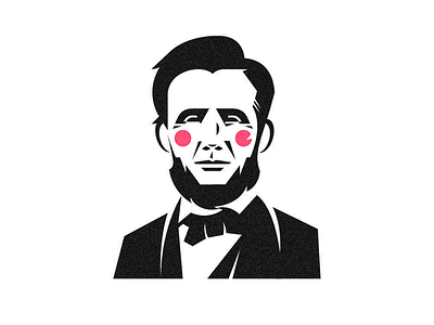 Shy Lincoln branding graphic illust lincoln logo meanimize portrait president simplicity usa