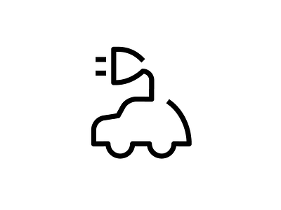 Electric Vehicle electric graphic icon illust logo meanimize pictogram vehicle