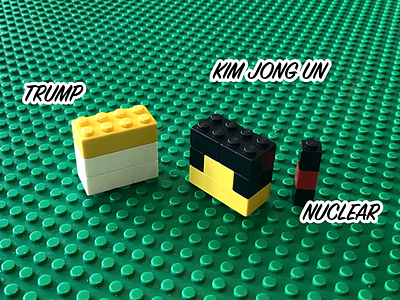 Fire and Fury artwork kimjingun lego northkorea trump