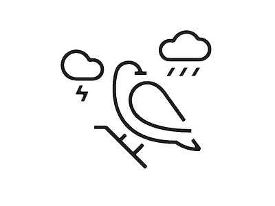 blackbird blackbird dog graphic icon illust line logo meanimize pictogram pigeon