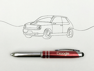 Honda e artwork croquis doodle graphic honda illustration linedrawing logo meanimize minimalism pictogram simplicity